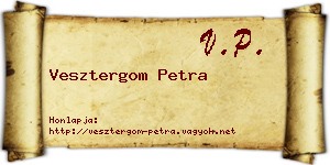 Vesztergom Petra névjegykártya